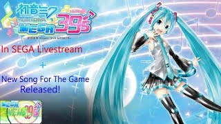 SEGA Livestream talks about Project Diva Mega 39's and New song for the game! Mega News 39's