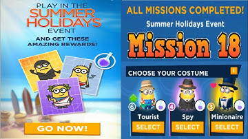 Minionaire Minion Rush SUMMER HOLIDAYS EVENT Mission 18 fullscreen gameplay walkthrough iOs android