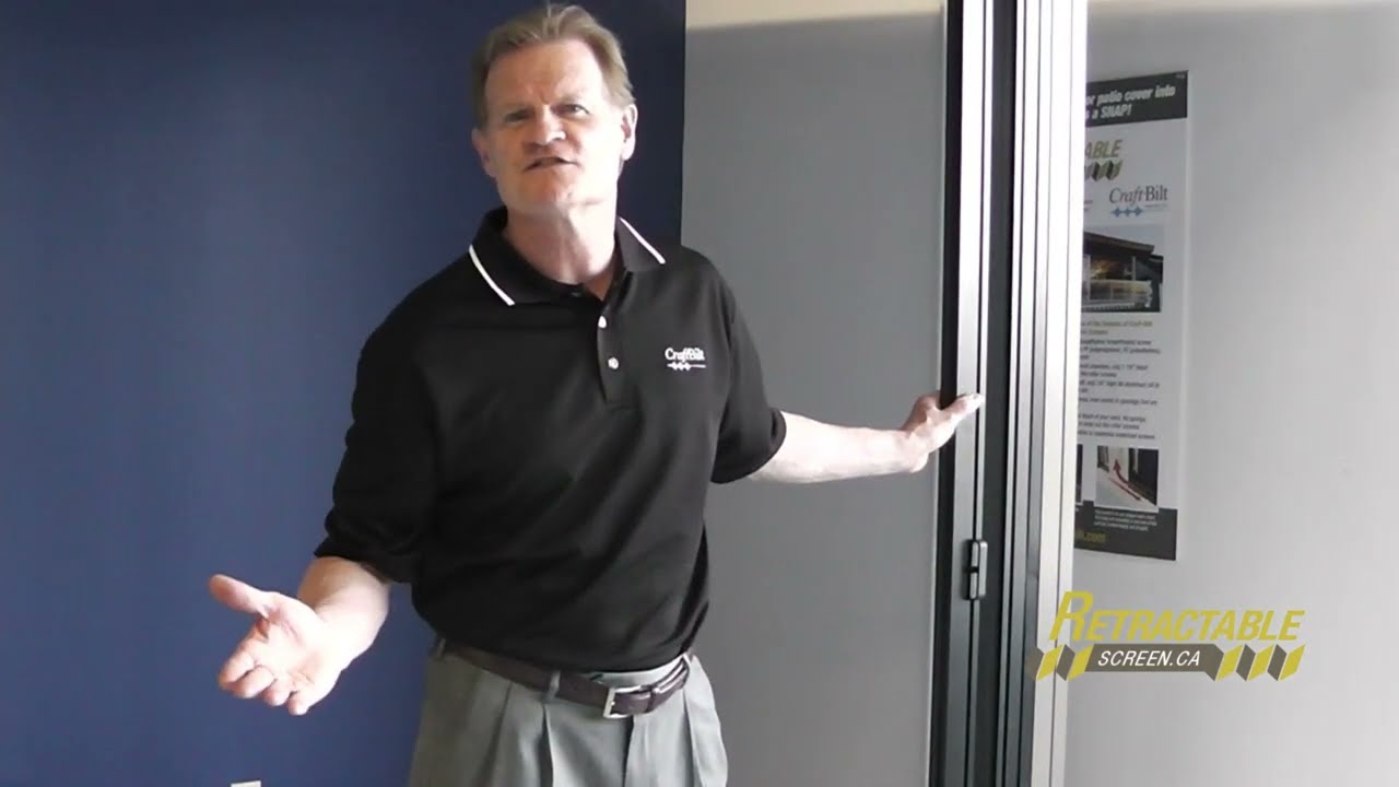 Retractable Pleated Screen for Doors, Porches and Patios