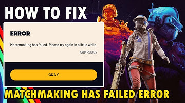 Fix Matchmaking is mislukt-fout in Arc Raiders | Fix Arc Raiders-foutcode ARMR0002