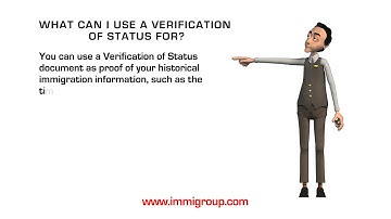What can I use a Verification of Status for?