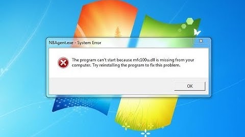 How to Fix "MFC100U.DLL" error on PC