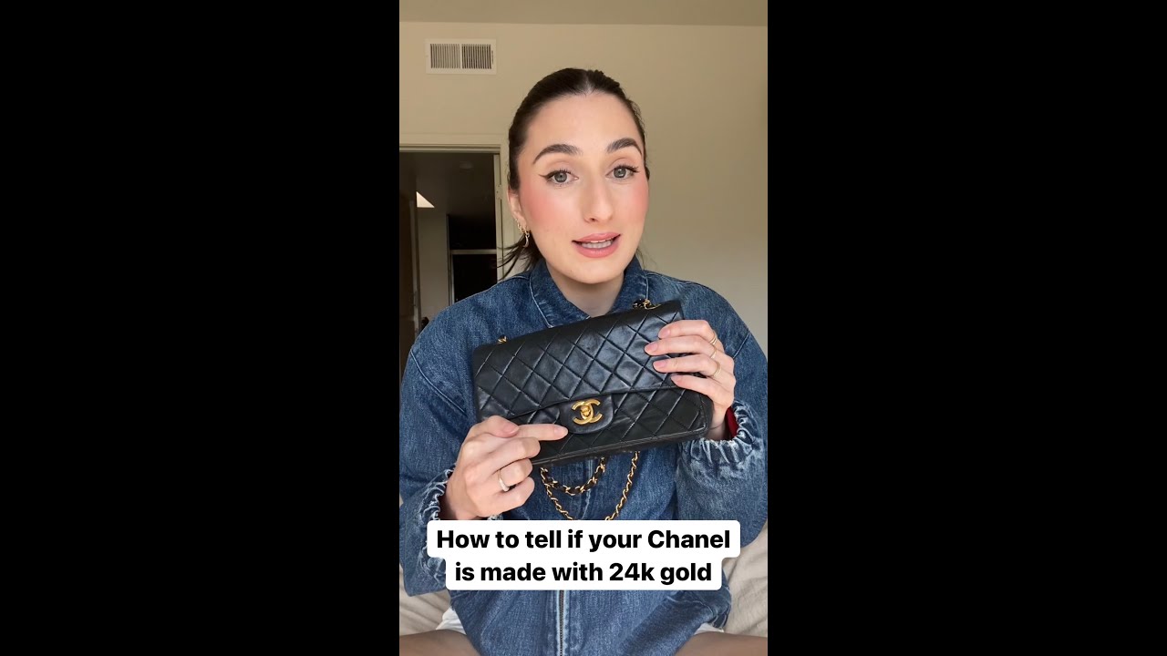 How to tell if your Chanel is made with 24k gold ✨ #shorts #chanel 