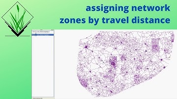 GRASS: assigning network zones by travel distance