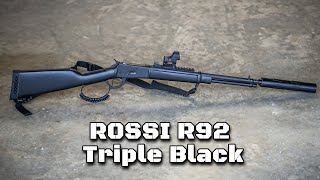 Rossi R92 Triple Black .357 Review: A Lever Action with a Modern Twist -  YouTube