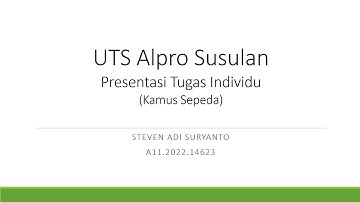 UTS Algoritma dan Pemrograman 2023 - Projek Kamus Sepeda
