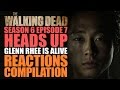 The Walking Dead | Heads Up Glenn Rhee is Alive Reactions Compilation