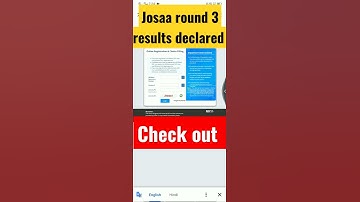josaa round 3 results declared check out