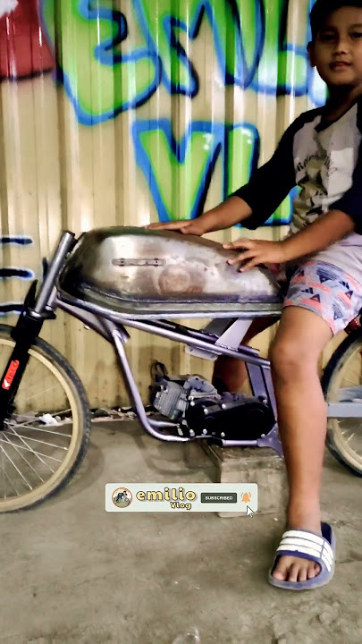 drag emilio pakai tangki herex, | EMILIO VLOG #mainananak #sepedadrag #dragbike #basikallajak #herex