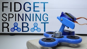 FIDGET SPINNING ROBOT!!! Arduino based robot that spins forever :)