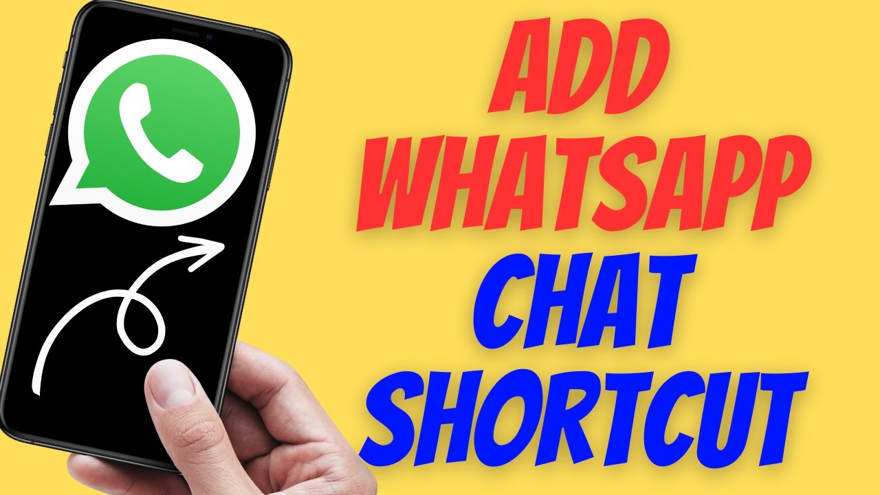 How To Add Whatsapp Chat Shortcut On Home Screen IPhone YouTube