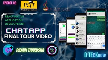 React Native | ChatApp | Tour Video | Java Institute | @dtecknow