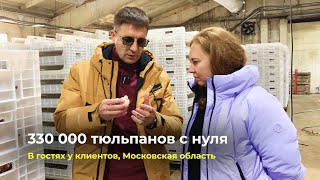 В гостях у клиентов | Московская область | 330.000 тюльпанов с нуля