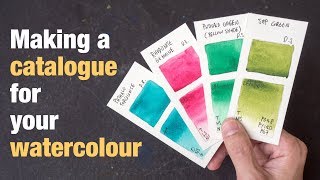 How to make a watercolour swatch guide for your colours