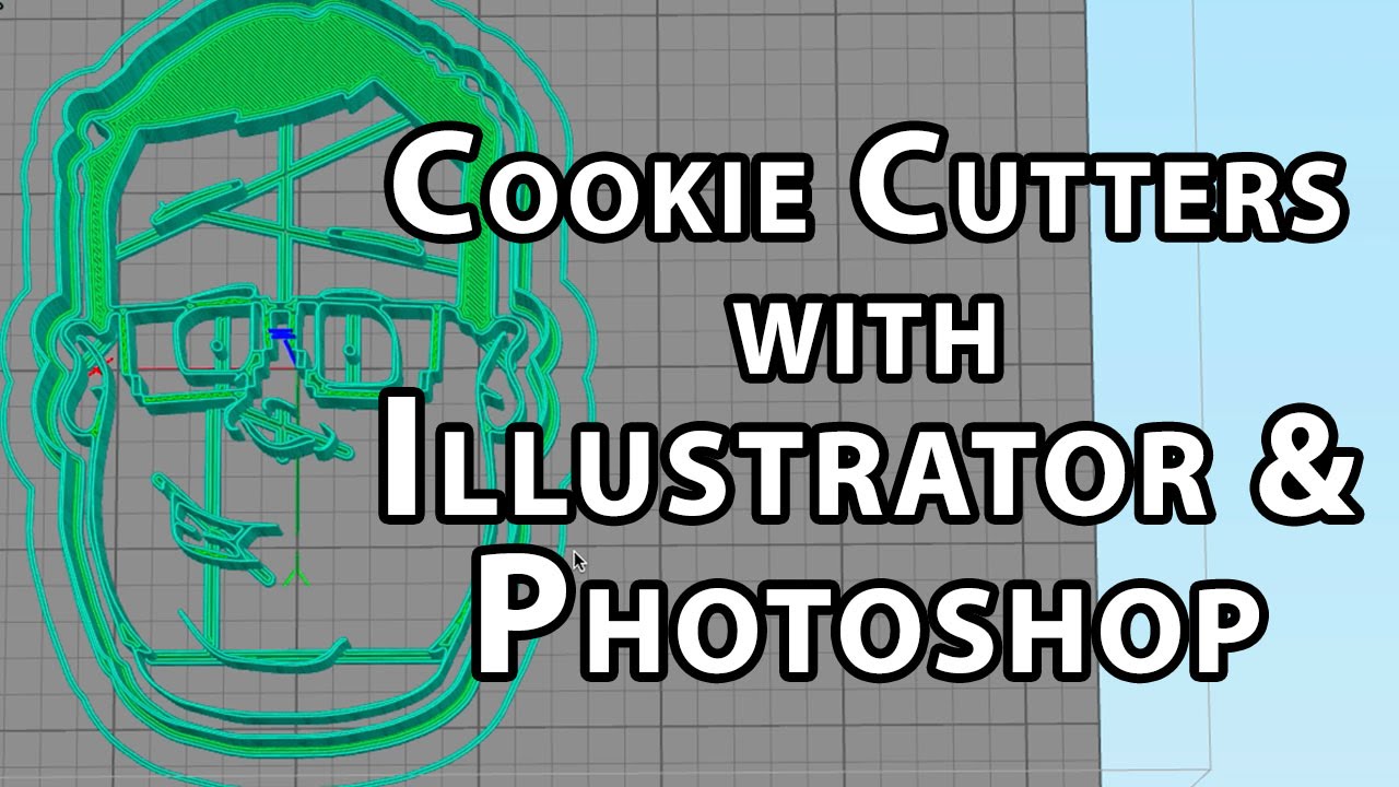 Barnacules Cookie Cutters with Illustrator & Photoshop - YouTube
