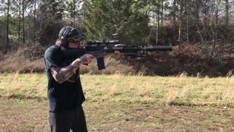 Iain shooting suppressed Mk12 Mod1 💀