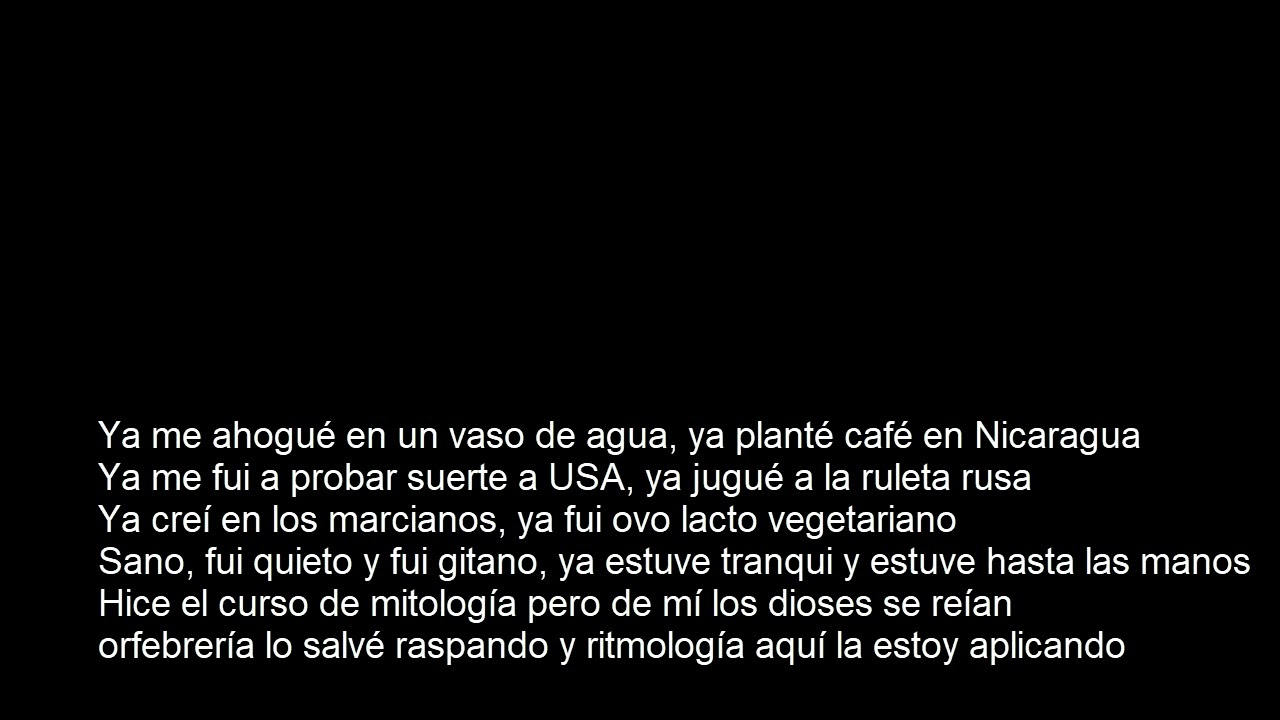 6) Ya no sé qué hacer conmigo (Raro) Cuarteto de Nos Letras YouTube 6) Ya no sé qué hacer conmigo (Raro) Cuarteto de Nos Letras YouTube
