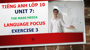 Tiếng Anh lớp 10 - Học SGK - Unit 7: The mass media - Language focus - Exercise 3