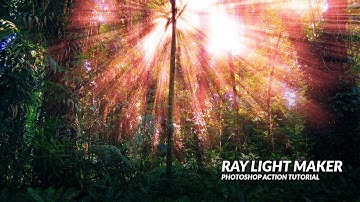 Ray Light Maker 1 Photoshop Action Tutorial