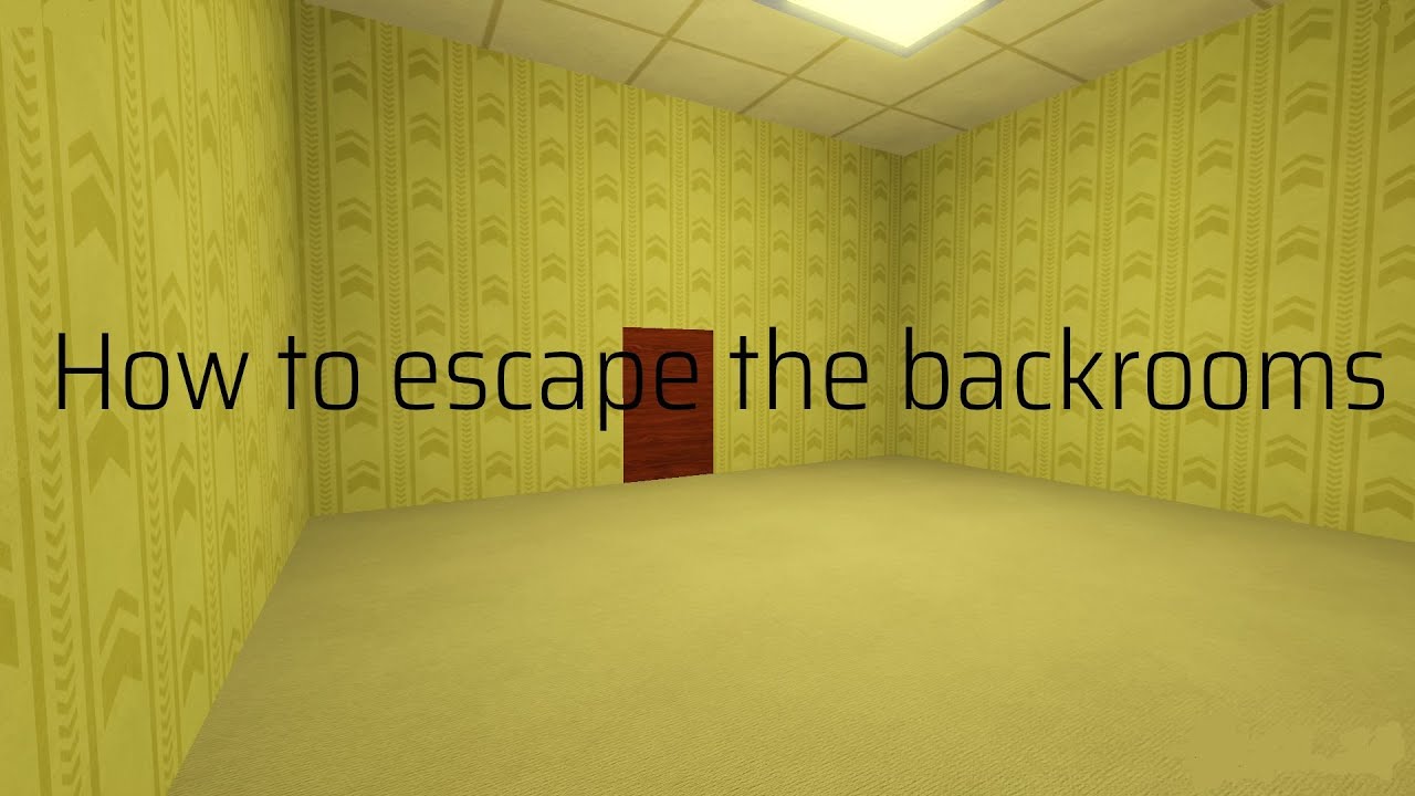 How to escape the backrooms on roblox doors but bad YouTube