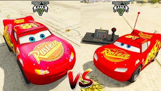 Lightning McQueen vs Mini McQueen Remote in GTA 5 Mods - Which is best?