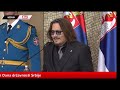 Johnny Depp accepts Serbian Medal of Honor, Belgrade , February 15th 2022.