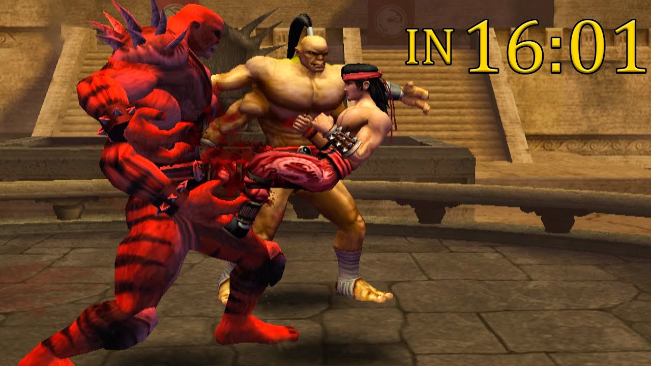 Mortal Kombat: Shaolin Monks - Survival Mode | Liu Kang (PS2) [TAS]