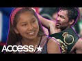 13-Year-Old Trailblazing Female Boxer Gets Epic Surprise From Manny Pacquiao's Trainer