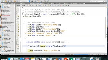 Java GUI Lecture 5 video 2