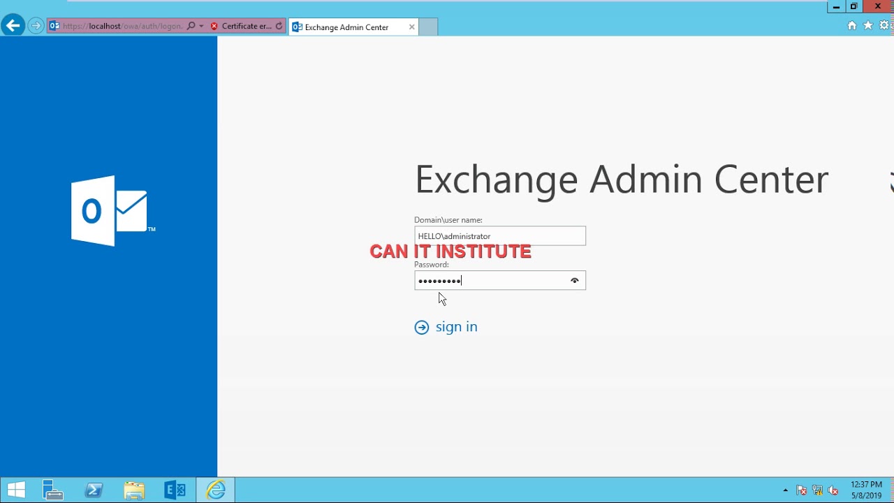 Create Mailbox for a new user Exchange Server 2016 - YouTube