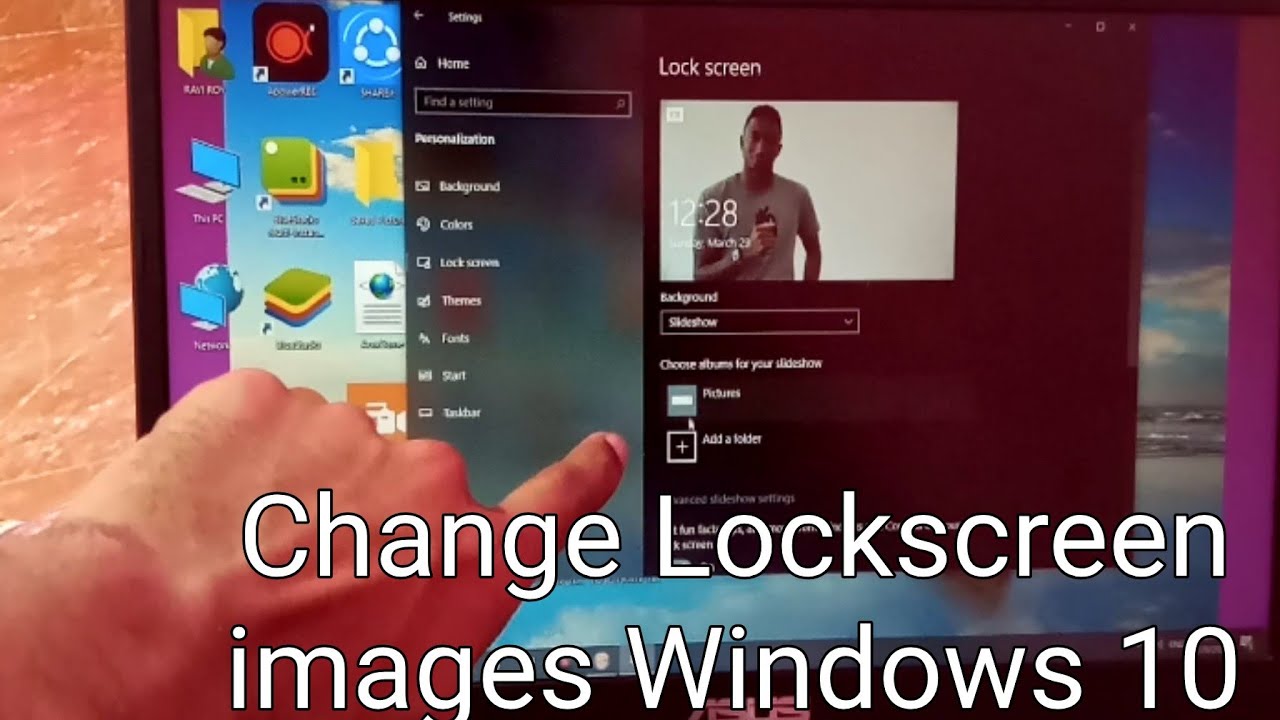 How To Change Windows 10 Login Wallpaper How To Change Windows 10 Lockscreen Wallpaper YouTube
