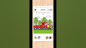 Level 281/Get rid of this train blocking man!  Brain test #squarekeeper #slowmoving #timequake