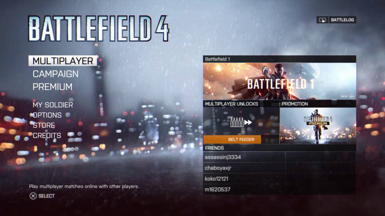 Unlocked multiplayer