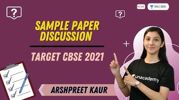 Sample Paper Discussion | Target CBSE 2021 | Class 12 Physics | Arshpreeet Kaur