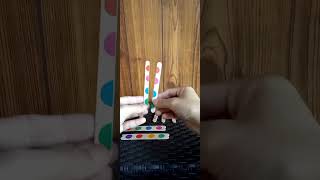 POPSICLE STICKS MATCHING WITH DOT STICKERS #shorts