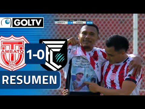 Victoria DEL ROJIBLANCO en AMBATO | Técnico Universitario 1-0 Cumbayá | LigaPro 2024