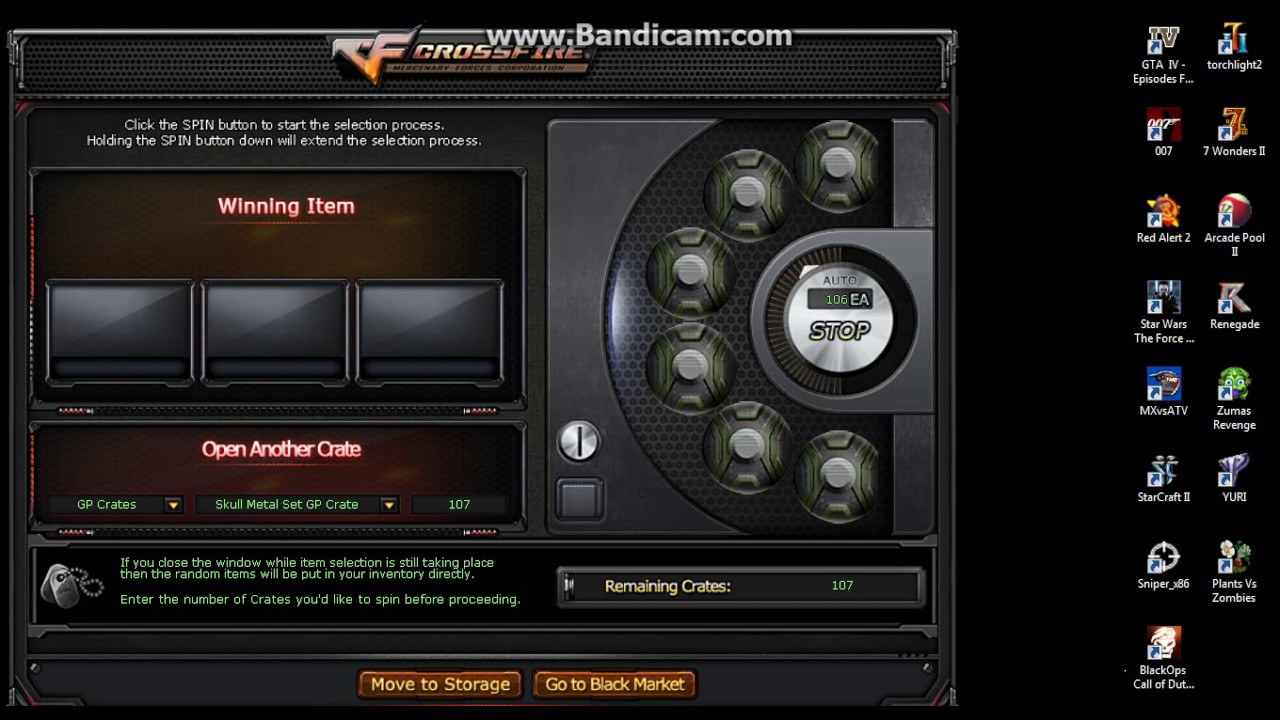 tagz- how to win ak47 skull metal in Black market
