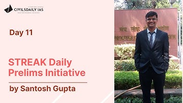 Streak Daily initiative- Prelims Questions by Santosh Gupta. #upsc #ias #prelims