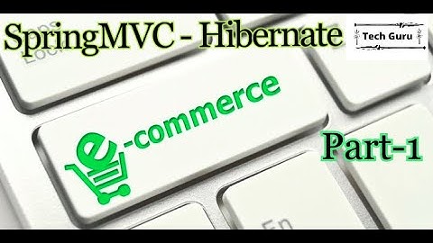 1. E-Commerce Website SpringMVC Hibernate Tutorial - MySQL Database and its Tables