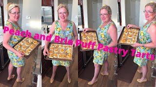 How to Make Peach and Brie Puff Pastry Tarts 8-19-20 Lisa's Recipe of the Day screenshot 1