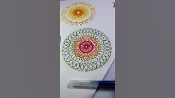 How many rotations did the pen make in total 🧐 #spirograph #satisfying #relaxing #asmr #art #shorts