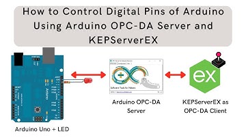 How to Control Digital Pins of Arduino Using Arduino OPC DA Server and KEPServerEX OPC-DA Client