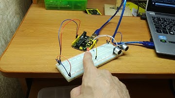 Ардуино. Подключение ультразвукового датчика расстояния