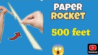 How to Make Super Easy Paper Rocket | Paper Plane 🚀 #shorts