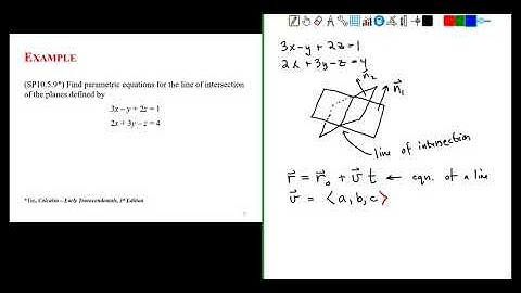 Finding the Line of Intersection Between Two Planes