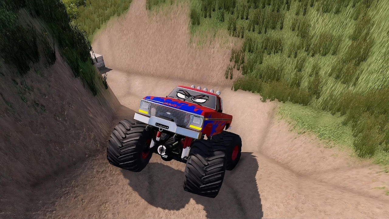 TRANSPORTING MONSTER TRUCK JUMP CHALLENGE