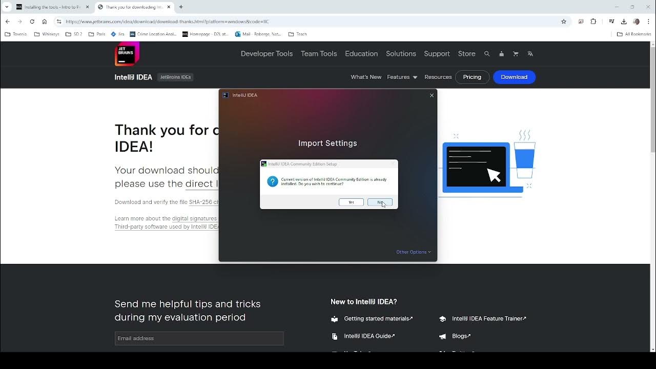 Java Install IntelliJ and create HelloWorld program - YouTube