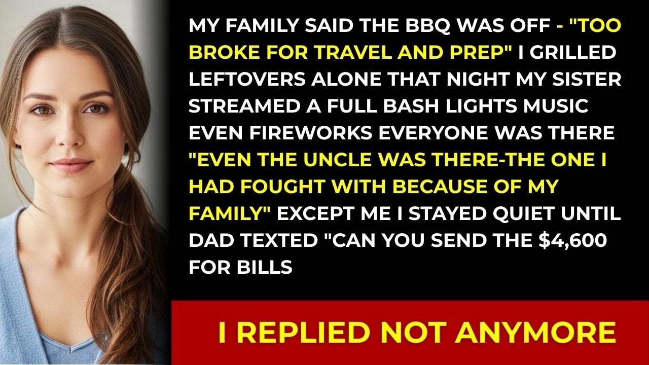 My Family Cancelled The BBQ For Me — Then I Saw The Livestream, Everyone Was there Except Me