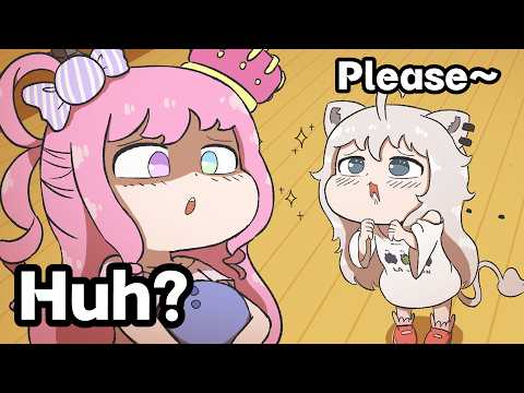 【Hololive】Luna's Cold Reaction to Baby Botan【Shishiro Botan/Himemori Luna/Clip/Comic】