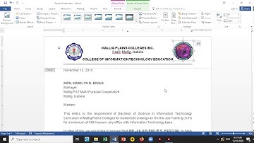 01   Header and Footer x Mail Merge